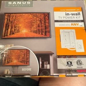 Sanus simplicity in wall power and cable kit
